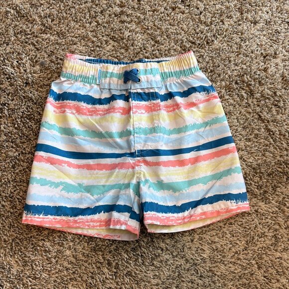 Rugged Butts striped swim trunks - Picture 1 of 3